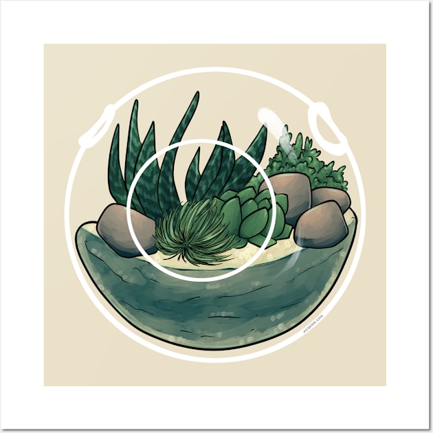 Cactus Terrarium Wall Art by mcbenik